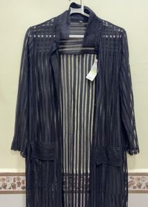 Sheer Striped Duster Cardigan
