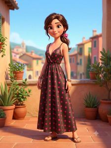Chic Polka Dot Maxi Dress