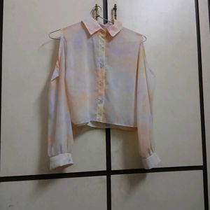 Cold Shoulder Crop Top