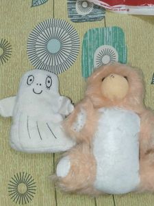 Cute Ghost & Teddy Bear Plush Toys