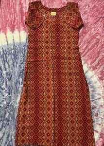 Red Diamond Pattern Dress