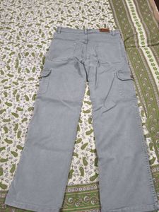 women's Grey Cargo Pants
