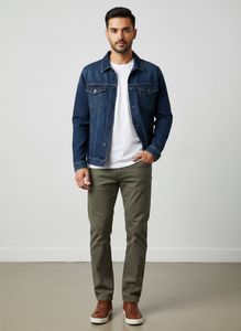 Men's Casual Olive Pants