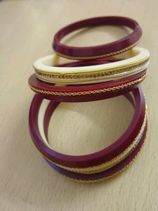 Golden Bangle Set Of 3