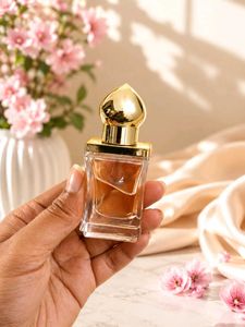 Elegant Perfume Bottle with Gold Cap🍶🥰🔥