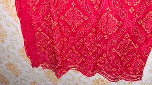 Red Embroidered Kurta