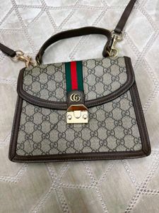 Gucci Monogram Canvas Shoulder Bag