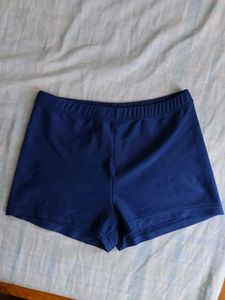 Navy Blue Bikini Bottom Shorts