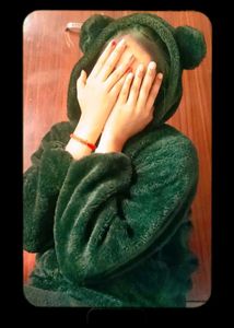 Bear Ear Hooded Faux Fur Coat