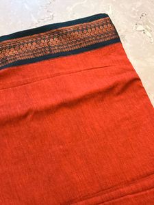 Beautiful Orange &amp; Green Saree