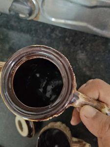 Unique Log-Shaped Teapot and 2 Cups Set