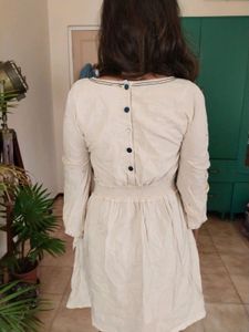 Price Drop! Beige Dress With Sequin Detailing