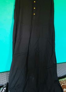 Classic Black Button-Up Kurta. unused kurti