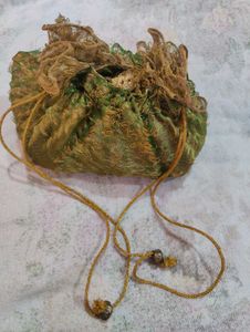 Unique Embroidered Drawstring Pouch
