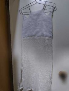 Elegant White Sheer Maxi Dress