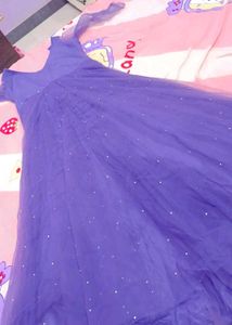 Embellished Purple Gown