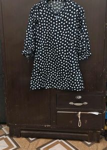 Polka Dot Top Pajama Set