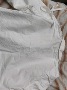 White Cropped Shirt with Balloon Sleeves BRAND NEW
