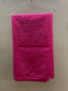 Vibrant Pink organza Dupatta