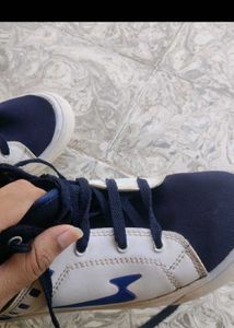 Stylish Navy and White Sneakers
