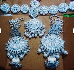 Fancy Party Wear  Heavy Long Size 3 Pice Set