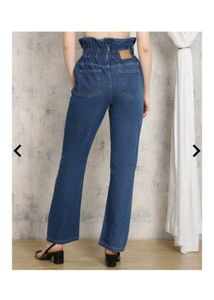 High-Waisted Denim Jeans