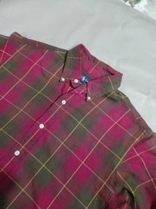 Plaid Button-Down Shirt