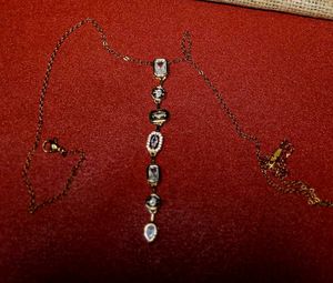 Anti tarnish Elegant Gemstone Pendant Necklace