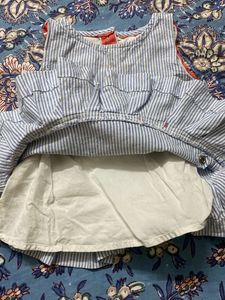 Cute Blue Stripped Top with bust 19 inches