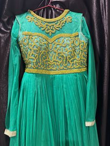 Elegant Green Ethnic Gown