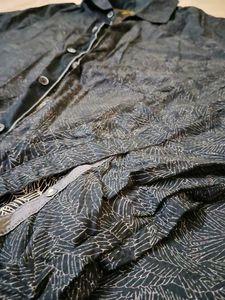 Stylish Men's Textured Blue Shirt