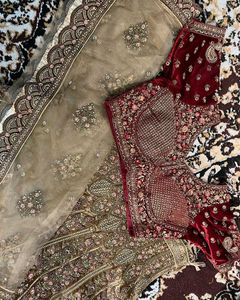 Semi stitched Bridal Lehenga