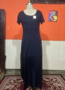 Elegant Navy Blue Maxi Dress