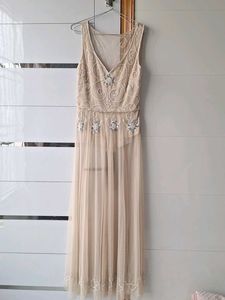 Designer party Beaded Tulle Gown
