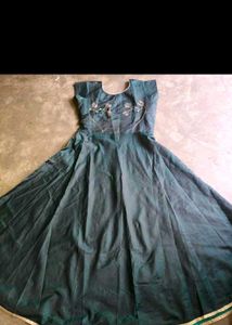 Elegant Emerald Green Gown