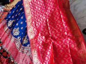 silk lehanga only 1 time wear fully stiched