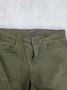 Olive Green Casual  Men's Pants