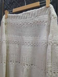 Long Woollen Shrug With Croatia Work