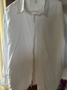 Classic White Button-Up Shirt
