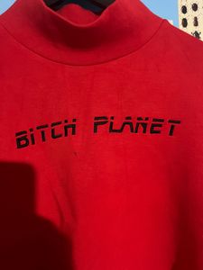 Red "Bitch Planet" Mock Neck Sweatshirt