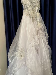 Stunning white halter neck gown