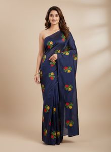 Embroidered Floral Design Saree