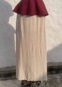 Elegant Peplum Top &amp; Skirt Set