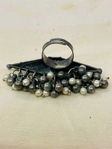 Antique Oxidised Silver ring