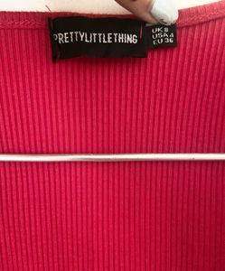 Pretty Little Thing Tiny Red Dress
