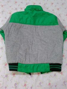 Boys and girls Grey &amp; Green Padded Jacket