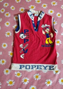 Cute Popeye Sleeveless Top