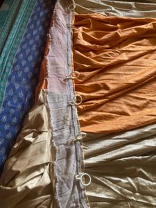 Color Block Pleated Curtains
