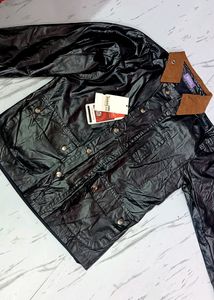 Leather Black Jacket Unisex For Men And Women New