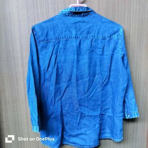 Once-worn Denim Button-Down Shirt